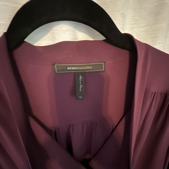 🦋 SOLD BCBG MAXAZRIA Deep Purple Short Dress NWOT - Picture 3 of 4